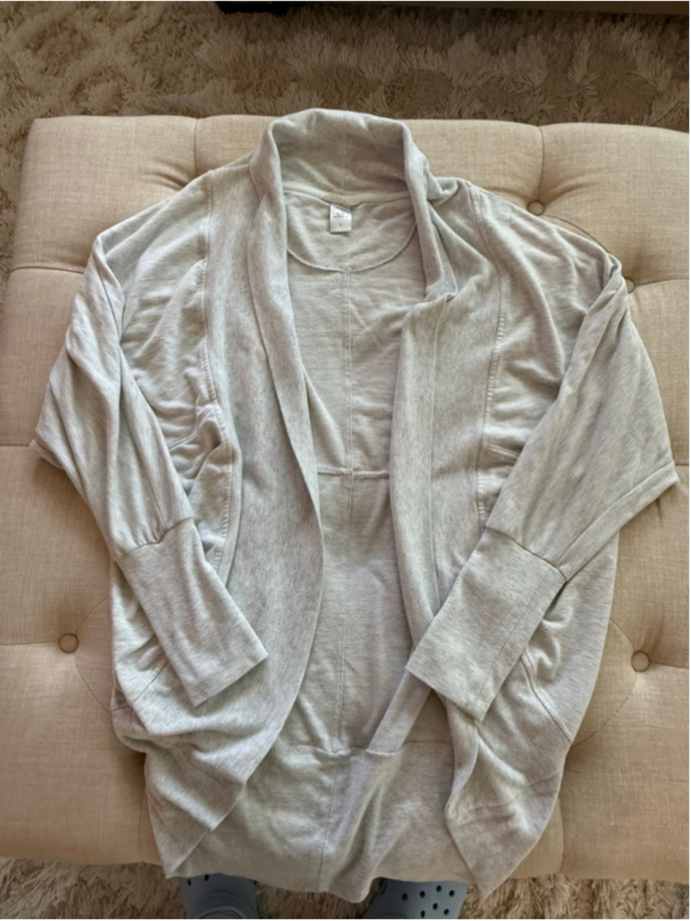Women's Light Gray Cardigan L